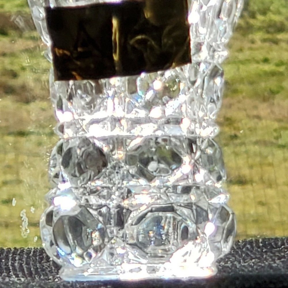 Anna Hutte Vintage Lead Crystal Toothpick Holder West Germany 1970s Bleikristall - Picture 4 of 9
